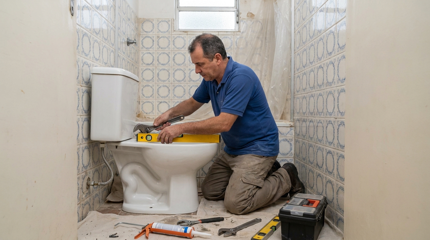 Fixação de vaso sanitário em Natal-RN